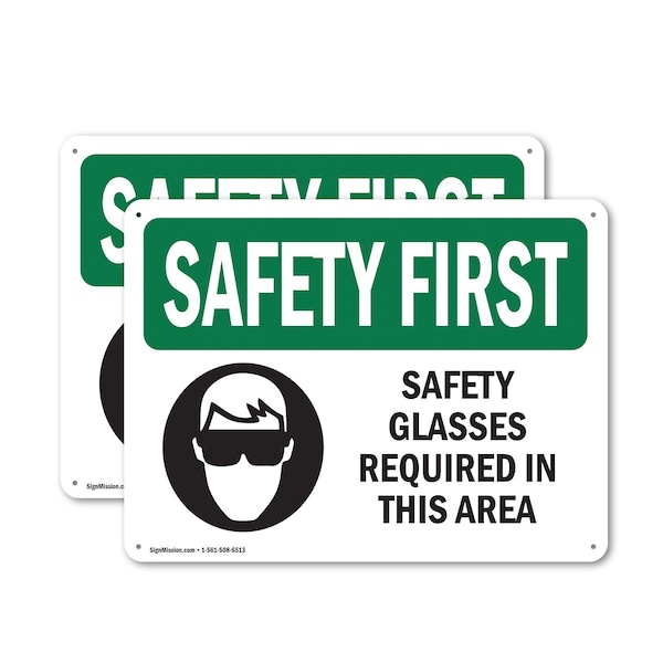 Signmission 7 in Height, 10 in Width, Aluminum, Rectangle OS-2PACK-SF-A-710-L-10869 - main